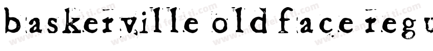 Baskerville Old Face Regular字体转换